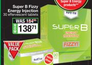 Revite Super B Fizzy Energy Injection-30 Effervescent Tablets
