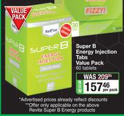 Revite Super B Energy Injection Tabs Value Pack 60 Tablets-Per Pack