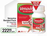 Venavine Banded Pack-30 Capsules Plus 15 Capsules-Per Pack