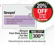 Sinopol Fast Slow Action For Her-30 Sachets