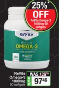 Revite Omega-3 1000mg-90 Softgels
