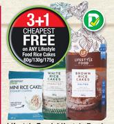 Lifestyle Food Mini Rice Cakes Assorted-60g Each