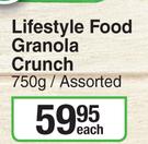 Lifestyle Food Granola Crunch Assorted-700g Each