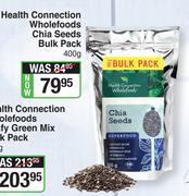 Health Connection Wholefoods Chia Seeds Bulk Pack-400g
