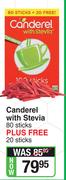 Canderel With Stevia-80 Sticks Plus Free 20 Sticks