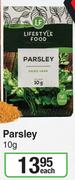 Lifestyle Food Parsley-10g Each