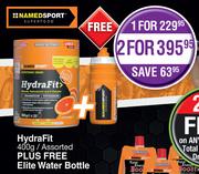 HydraFit Assorted 400g Plus Free Elite Water Bottle-For 1