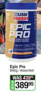 USN Sport Epic Pro (Assorted)-840g
