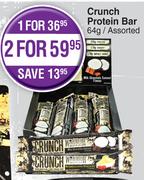 Warrior Crunch Protein Bar (Assorted)-2x64g