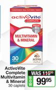 Activo Vite Complete Multivitamin & Mineral 30 Caplets