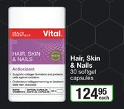 Vital Hair, Skin & Nails 30 Softgel Capsules-Each