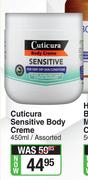 Cuticura Sensitive Body Creme Assorted-450ml