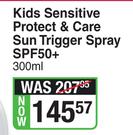 Nivea Sun Kids Sensitive Protect & Care Sun Trigger Spray SPF50+ -300ml 