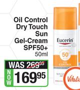 Eucerin Oil Control Dry Touch Sun Gel Cream SPF50+ -50ml 