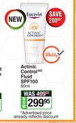 Eucerin Actinic Control Fluid SPF100-80ml 