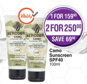 Xeroderm Camo Sunscreen SPF40-For 1 x 100ml