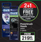 Oral-B Powerbrush Heads-2 Pack Each