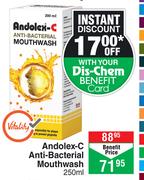 Andolex-C Anti-Bacterial Mouthwash-250ml