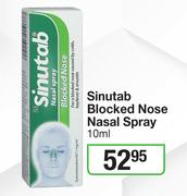 Sinutab Blocked Nose Nasal Spray-10ml