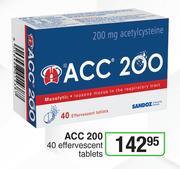ACC 200-40 Effervescent Tablets Pack