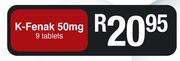 K-Fenak 50mg-9 Tablets 