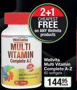 Wellvita Multi Vitamin Complete A-Z 60 Softgels-Each