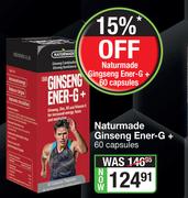 Naturmade Ginseng Ener-G+ -60 Capsules