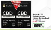 Rethink CBD Daily Capsules 150mg Combo Pack (30 Capsules Plus 30 Capsules)-Per Pack