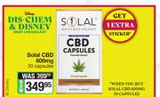Solal CBD 600mg-30 Capsules