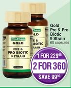 Dis-Chem Pre & Pro Biotic 9 Strain 60 Capsules-For 2