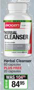 Biogen Herbal Cleanser-60 Capsules Plus Free 20 Capsules