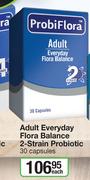 ProbiFlora Adult Everyday Flora Balance 2 Strain Probiotic 30 Capsules-Each