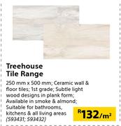 Treehouse Tile Range 250mm x 500m-Per Sqm