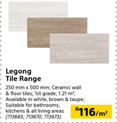 Legong Tile Range 250mm X 500mm-Per Sqm