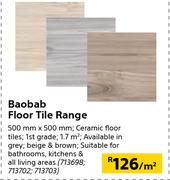 Baobab Floor Tile Range 500mm x 500mm-Per Sqm
