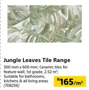 Jungle Leaves Tile Range 300mm x 600mm-Per Sqm