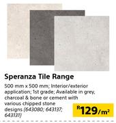Speranza Tile Range-500mm x 500mm Per Sqm