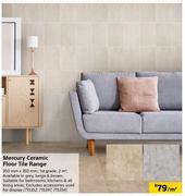 Mercury Ceramic Floor Tile Range-350mm x 350mm Per Sqm