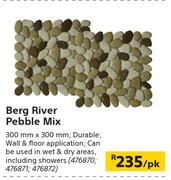 Berg River Pebble Mix-300mm x 300mm Per Pack