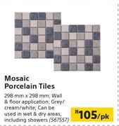 Mosaic Porcelain Tiles-298mm x 298mm Per Pack