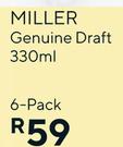 Miller Genuine Draft-6 x 330ml