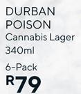 Durban Poison Cannabis Lager-6 x 340ml