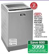 Defy 13kg Metallic Top Load Washing Machine WTL13019