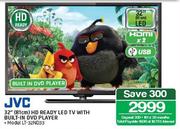 JVC 32"(81cm) HD Ready LED TV with Built-in DVD Player LT-32ND33