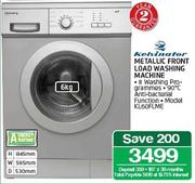 Kelvinator 6kg Metallic Front Load Washing Machine KL60FLME