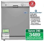 Kelvinator 12 Place Metallic Dishwasher KD12MM1