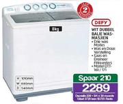 Defy 8kg Wit Dubbel Balie Wasmasjien DTT161/171