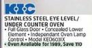 KIC 595mm Stainless Steel Eye Level/Under Counter Oven KEO603IX