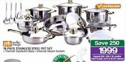 Muller & Haupt 18 Piece Stainless Steel Pot Set