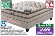 Sealy 152cm Delana Pillow Top Queen Base Set